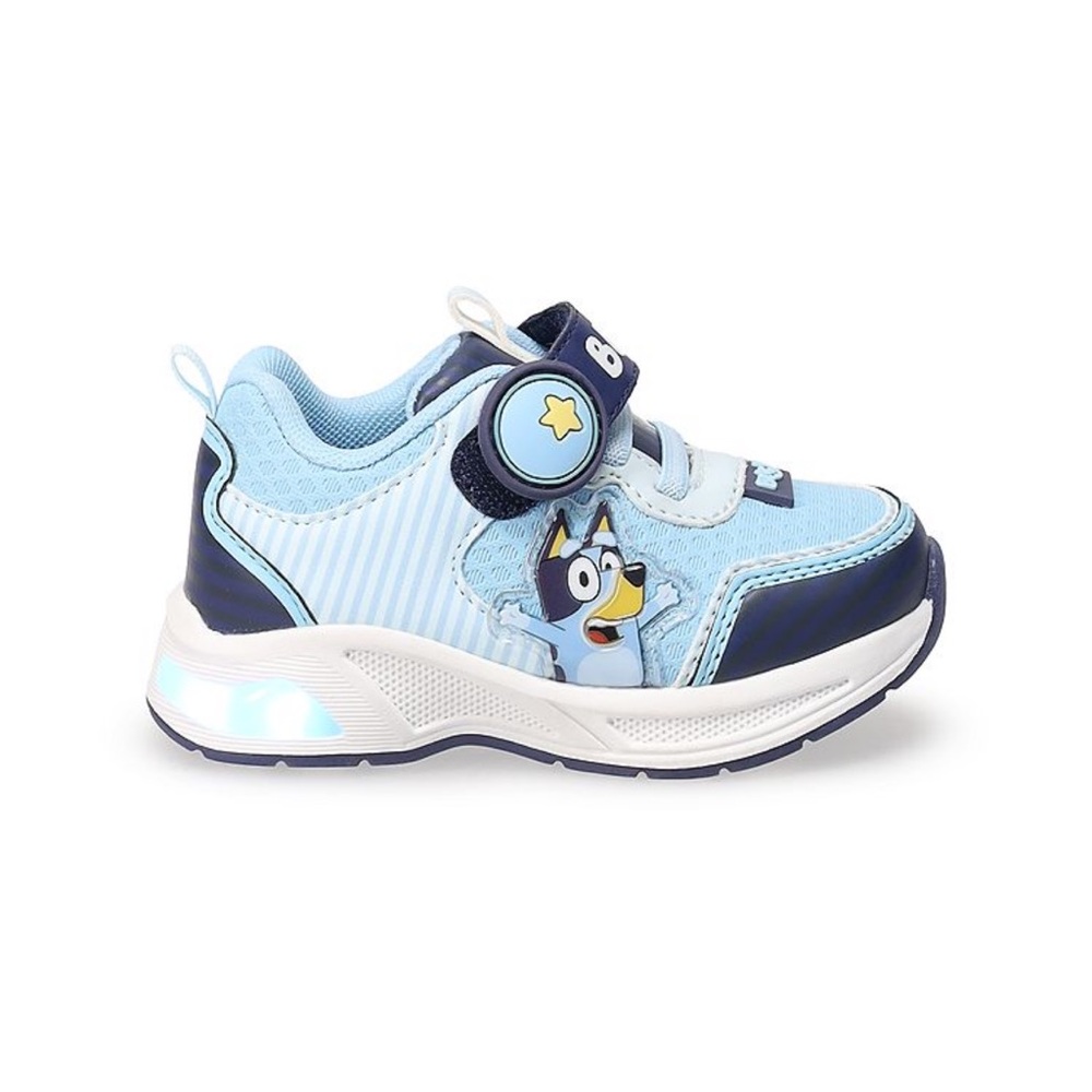 6 Bluey & Bingo Light-Up Toddler Athletic Shoes sneakers no-tie NEW GIFT no tags